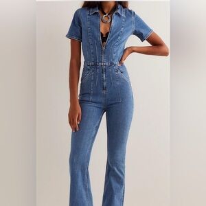 We the free jayde flare jumpsuit